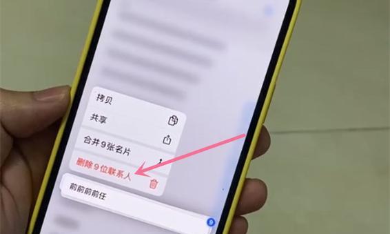 如何批量删除iPhone联系人（简单快捷的方法帮助你清理iPhone上的冗余联系人）