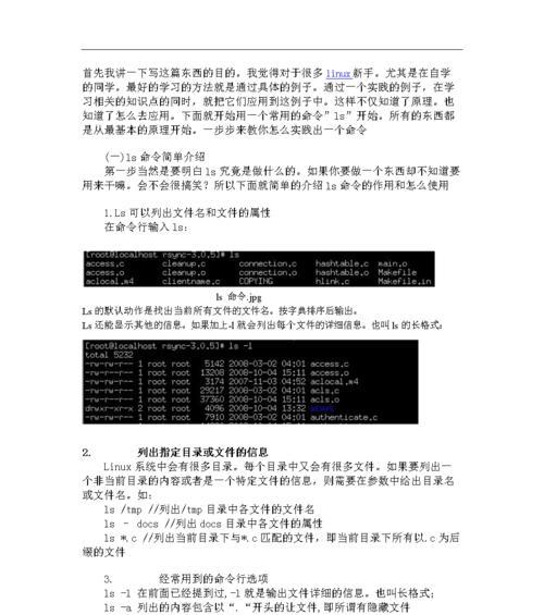 linuxls命令详解文件大小（详解Linux中使用ls命令查看文件大小的步骤与技巧）