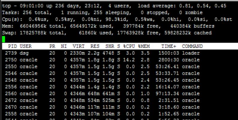 linux查看cpu和内存命令（linux内存使用情况）