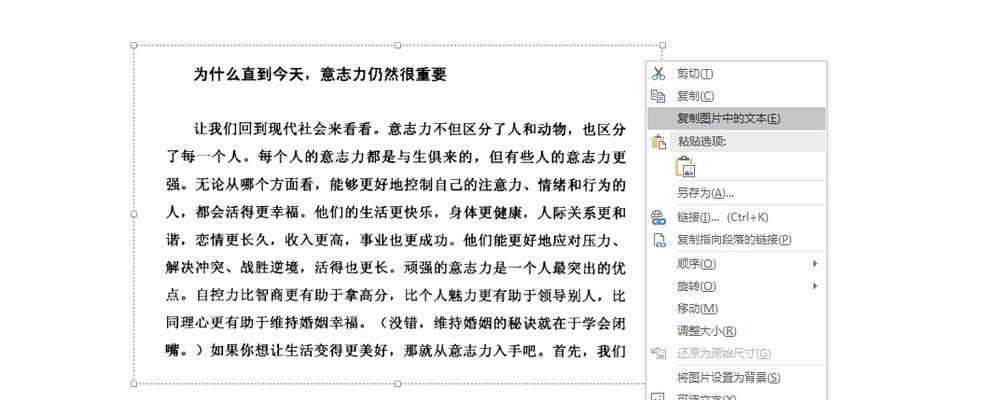 电脑图片识别文字技术的应用与发展（解读电脑图片识别文字技术的关键问题及挑战）