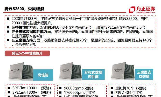 腾云S2500的主要技术指标是什么？如何影响性能表现？